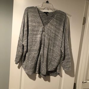 Alfani Lightweight Zipper Front Sweater